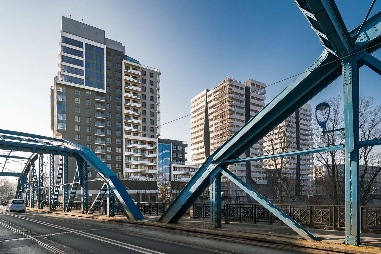Appartamento Rentplanet - Odra Tower Breslavia Esterno foto