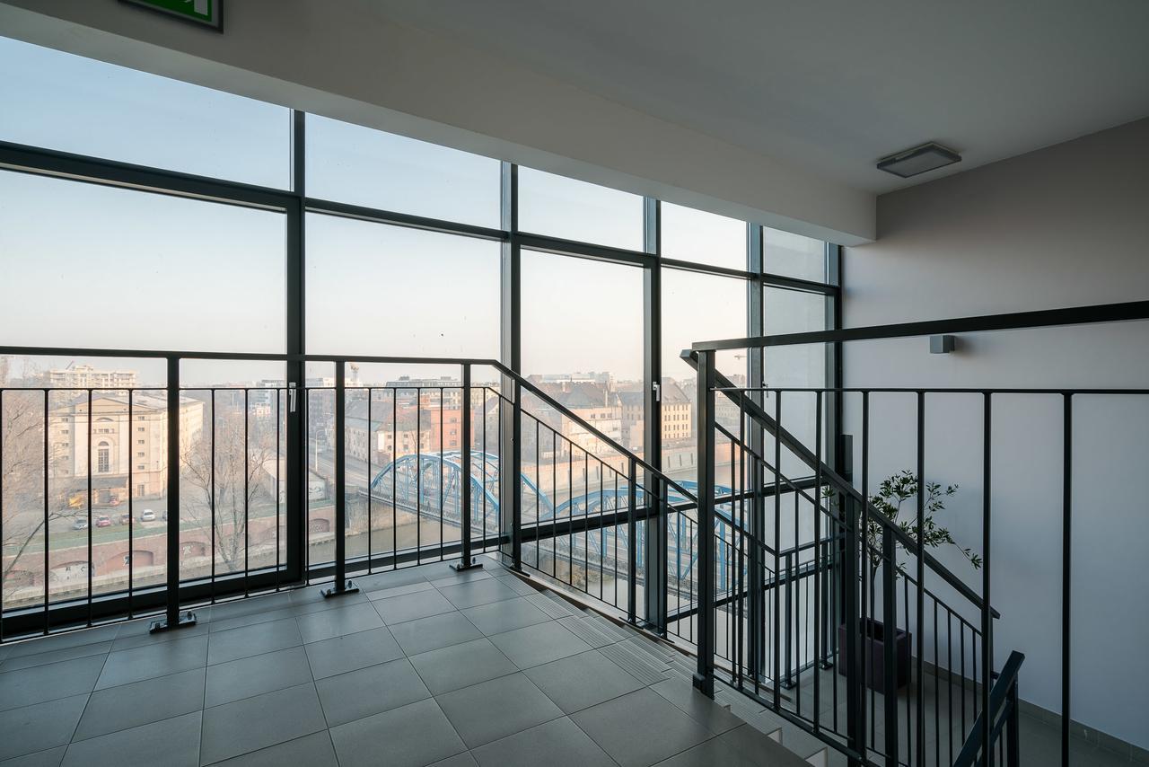 Appartamento Rentplanet - Odra Tower Breslavia Esterno foto