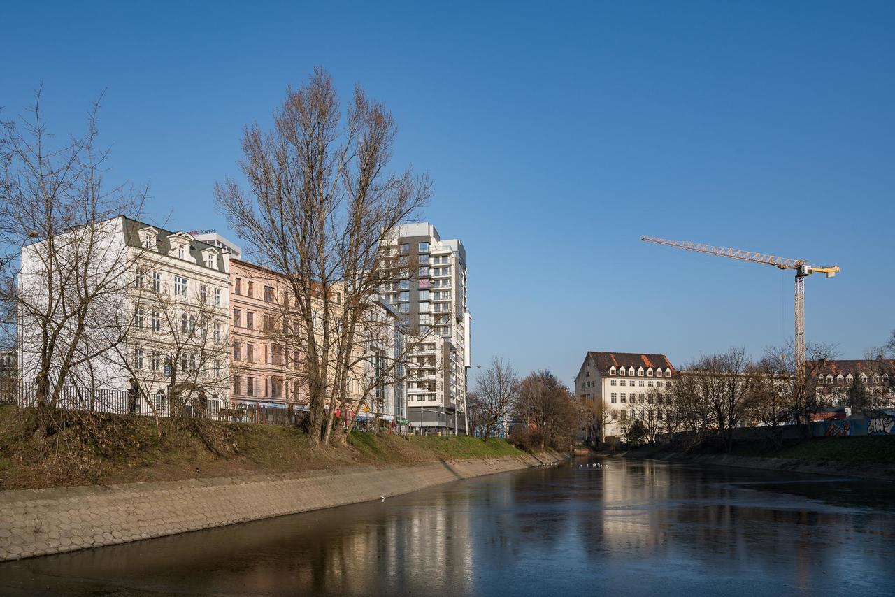 Appartamento Rentplanet - Odra Tower Breslavia Esterno foto