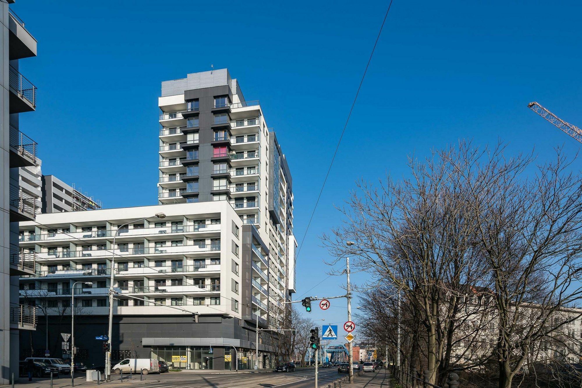 Appartamento Rentplanet - Odra Tower Breslavia Esterno foto